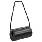 Heavy Duty Garden Lawn Roller Aerator Iron Steel Manual Push Pull Black Handle