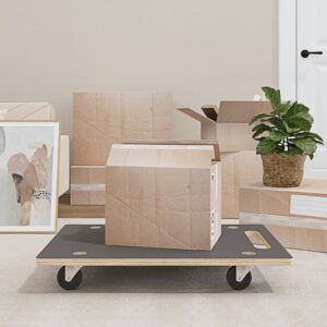 Heavy Duty Furniture Moving Dolly Trolley Plywood Anti-Slip Surface Casters