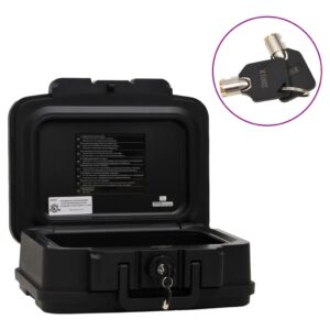 Fireproof Waterproof Security Safe Box Portable Key Lock Document Jewelry Storage