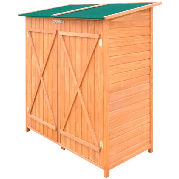 Spacious Wooden Garden Shed Outdoor Storage Tool House Waterproof Roof Lockable