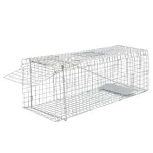 Galvanized Steel Humane Animal Live Trap Safe Catch Release Pest Control Mesh