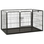 Versatile Puppy Playpen Indoor Outdoor Exercise Training Safe Pet Fence Crate