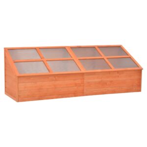 Wooden Garden Greenhouse Cold Frame Plant Protection Outdoor Gardening Structure