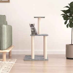 Deluxe Multi-Level Cat Tree Tower with Soft Plush & Sisal Scratching Posts