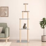 Deluxe Multi-Level Cat Tree Tower with Soft Plush & Sisal Scratching Posts