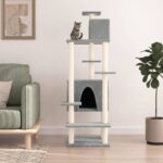 Deluxe Multi-Level Cat Tree Tower with Soft Plush & Sisal Scratching Posts