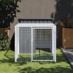 Spacious Galvanised Steel Chicken Coop with Run - Weatherproof Outdoor Hen House