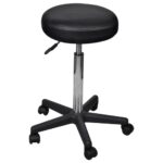 Adjustable Modern Office Stool Black Comfortable Lightweight Gas Lift Chair