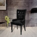 Armchair Black Velvet