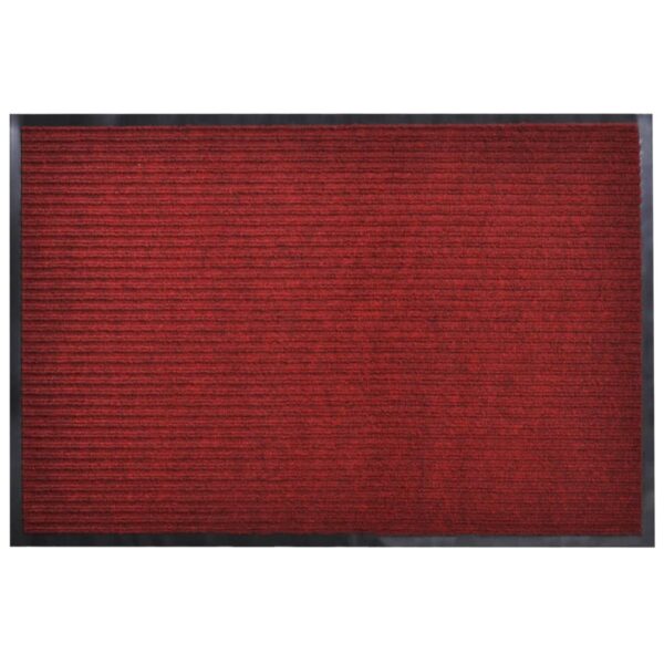 High-Quality Red PVC Backed Door Mat Indoor Outdoor Non-Slip Easy Clean