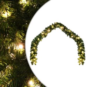 LED Christmas Garland Warm White Lights Indoor Outdoor Festive Decor 5m Long