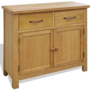 Sideboard 90x33.5x83 cm Solid Oak Wood