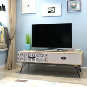 TV Side Table 100x40x35 cm Brown