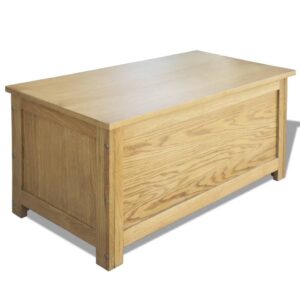 Storage Box 90x45x45 cm Solid Oak Wood