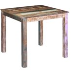 Vintage Solid Reclaimed Wood Dining Table Handmade Unique Rustic Kitchen Furniture