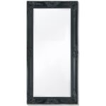 Elegant Baroque  Wall Mirror Bevelled Edge Wooden Frame Black Decorative