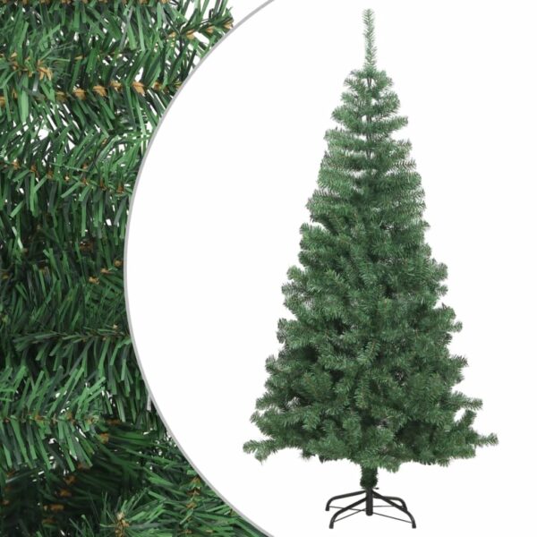 Luxurious Green Artificial Christmas Tree Full Branches Outdoor Use Easy Assembly