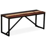 Bench Solid Reclaimed Wood 110x35x45 cm