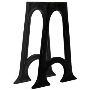 Industrial  Cast Iron Dining Table Legs A-Frame Arched Base Easy Assembly