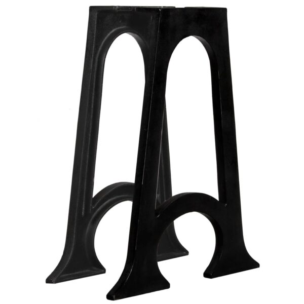 Industrial  Cast Iron Dining Table Legs A-Frame Arched Base Easy Assembly