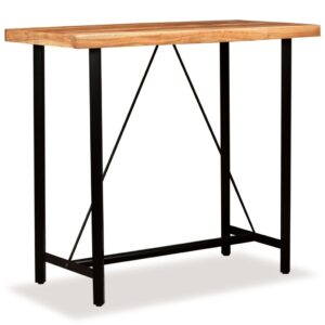 Bar Table 120x60x107 cm Solid Acacia Wood