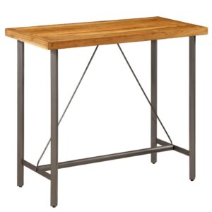 Bar Table Solid Reclaimed Teak 120x58x106 cm