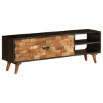 TV Cabinet Solid Mango Wood 140x30x45 cm