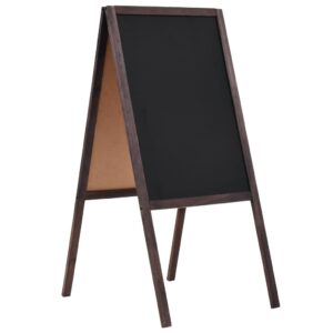 Vintage  Cedar Wood A-Frame Chalkboard Sign Double-Sided Free Standing