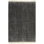 Kilim Rug Cotton 200x290 cm Anthracite