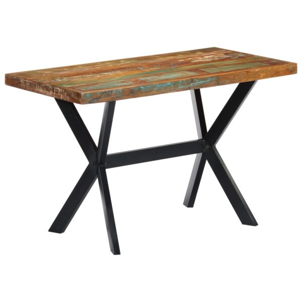 Dining Table 120x60x75 cm Solid Reclaimed Wood