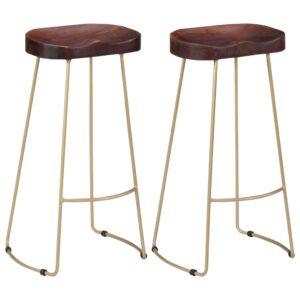 Gavin Bar Stools 2 pcs Solid Mango Wood