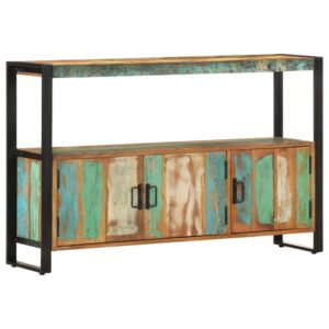 Vintage Industrial Solid Reclaimed Wood Sideboard Elegant Storage Cabinet Chic