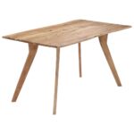 Solid Acacia Wood Dining Table Live Edge Polished Lacquered Home Furniture Decor