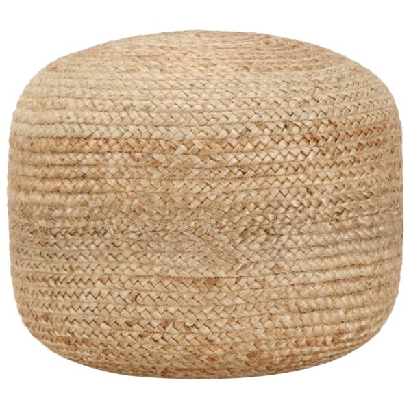 Handmade Chic Jute Pouffe Footstool Contemporary Home Decor Cozy Braided Relax