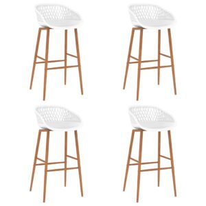 Bar Chairs 4 pcs White