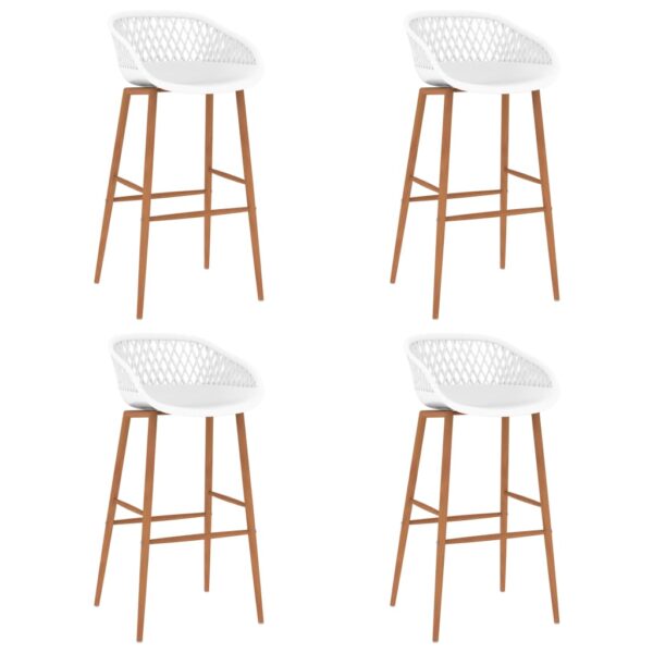 Bar Chairs 4 pcs White