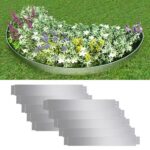 Flexible Galvanized Steel Lawn Edging Fence Divider Outdoor Garden Border Set