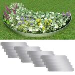 Flexible Galvanized Steel Lawn Edging Fence Divider Outdoor Garden Border Set