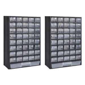 Multi-Drawer Organizer Cabinet for Tools  Craft Storage Wall Mountable