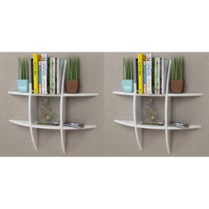 Wall Shelves 2 pcs White