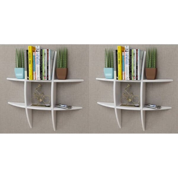 Wall Shelves 2 pcs White