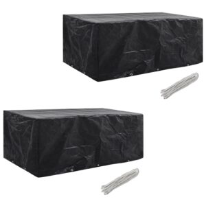 Waterproof UV Resistant Garden Rattan Furniture Cover Set Weather Protection