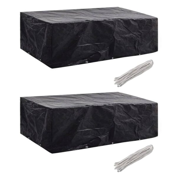 Waterproof UV Resistant Garden Rattan Furniture Cover Set for Outdoor Patio