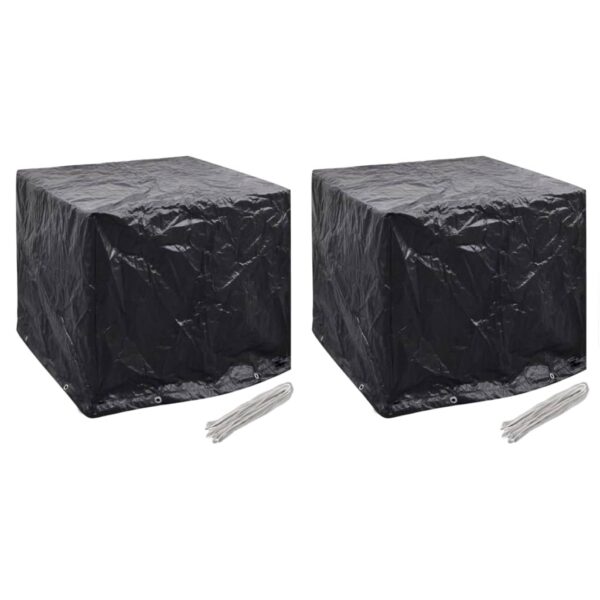 Durable Garden Water Tank Protective Covers UV Resistant with Eyelets Pair