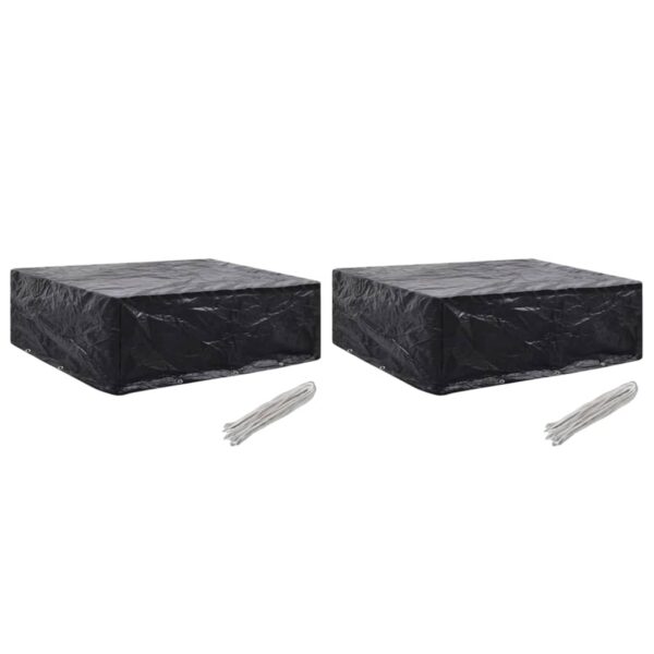 Garden Furniture Covers 2 pcs 8 Eyelets 250x210x90 cm