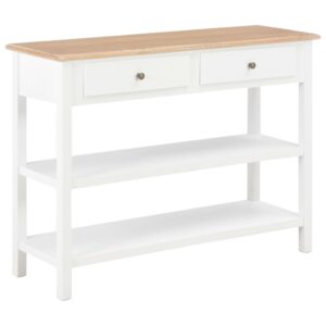 Elegant White Sideboard Cabinet Storage Organizer with Drawers Shelves MDF Wood