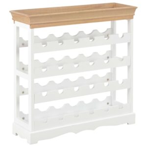 Wine Cabinet White 70x22.5x70.5 cm MDF