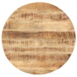 Table Top Solid Mango Wood Round 25-27 mm 60 cm