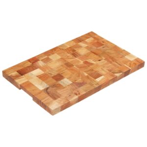 Premium Solid Acacia Wood Chopping Board Large Kitchen Cutting Block Heavy Duty