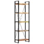 Vintage Industrial  Bookcase Solid Reclaimed Wood Display Shelves Storage